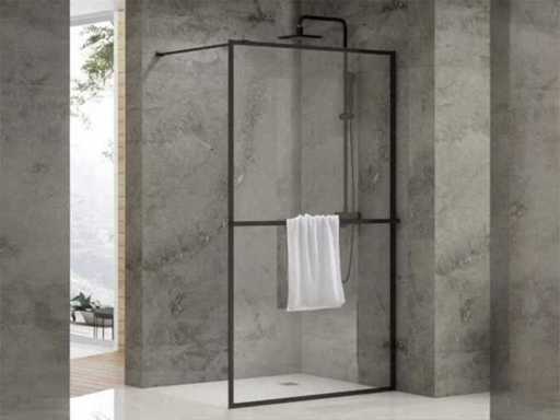 Van Rijn inloopdouche 120x200cm antikalk met handdoekstang