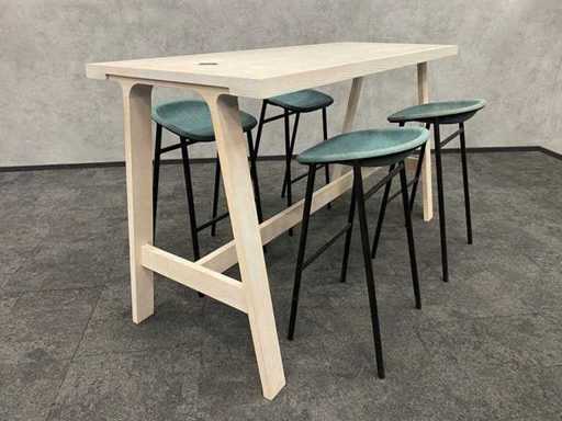 De Vorm/ Montis - design conferentieset op barhoogte 190x75