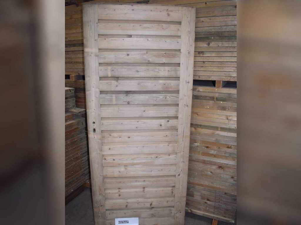 Drzwi zewnętrzne drewniane 190x82 cm (2x)