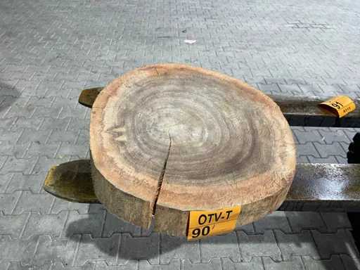 Rosewood schijf, Dikte 80mm, Ø 550mm