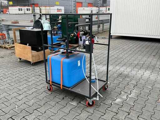 Mobiele sanitair leiding reinigingsunit