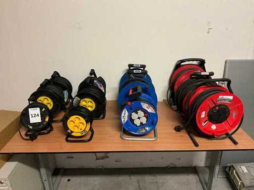 Szpule przedłużaczy i kabel (12x)