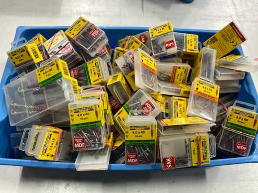 Rotadrill Różne ze stali nierdzewnej, ocynkowanej i mosiądzu (100x)