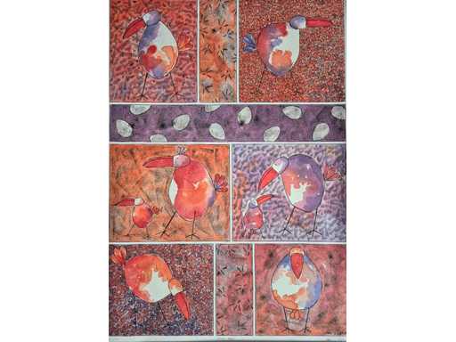 Serigrafia Ans van Dijk 'Num Num'