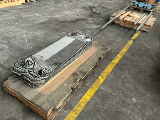 partij platen voor een platenwarmtewisselaar