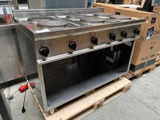 Saro – elektryczny kuchenny z 6 palnikami i podstawą