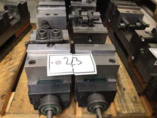 2x ALLMATIC hydraulische bankschroef DUOPLUS met accessoires