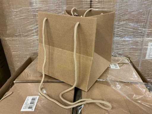 Partij Bouquet Ribbel bags 24x24x24cm kraft paper (2640x)