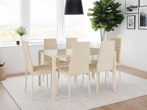 Lot de 6 Chaises de Salle à Manger Modernes