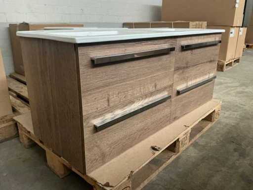 Sanox Oak Bathroom Furniture 120cm