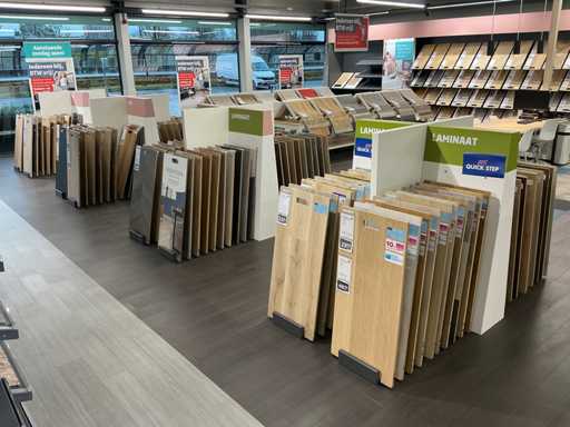 Lotto di campioni di pavimento incluso esposizione