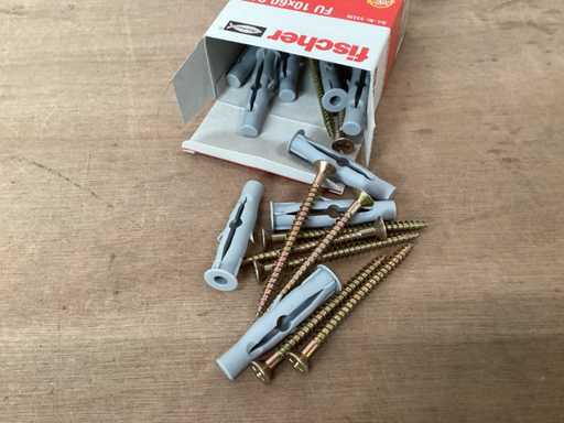 Fischer 53336 ko?ek rozporowy 10x60 ze ?rub?, pude?ko 10 sztuk (108x)