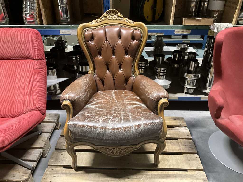 Vintage leather seat