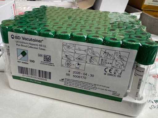 BD Vacutainer Lithium Heparin Blood Tubes