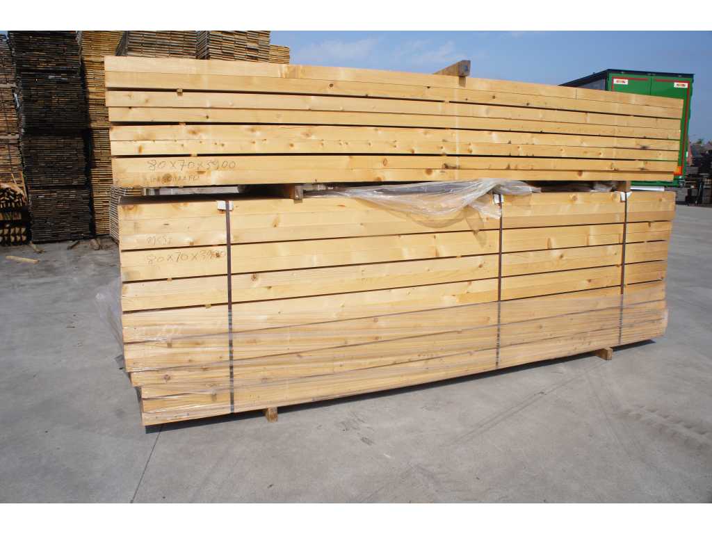 5,50 m³ Pine rafters