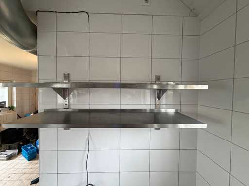 Mensola a parete in acciaio inossidabile