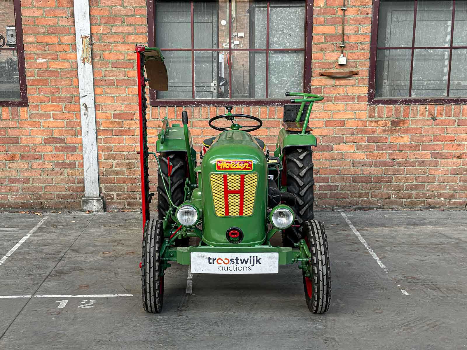 Holder 1955 1-Cilinder Oldtimer Tractor + Originele Melkwagen, TRH-44-X