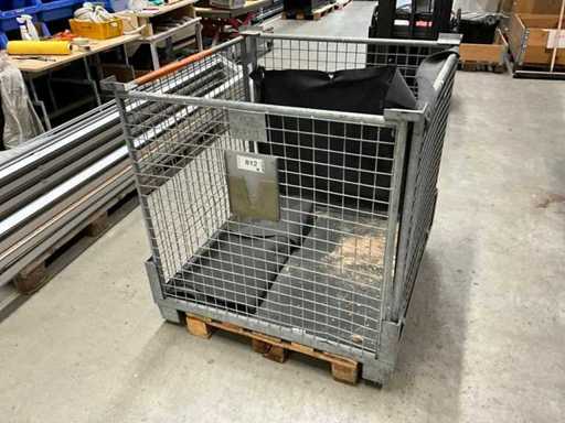 Transportgestell, stapelbar, 1,10 X 1,10 X 1,10m verzinkt