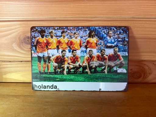 Metalen reclame bord