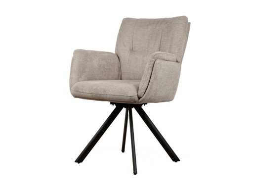 Chaises de salle à manger design tissage beige (6x)