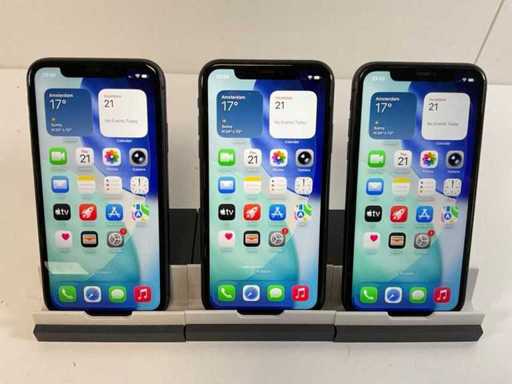 Apple iPhone 11 - 64GB - Negru (3x)