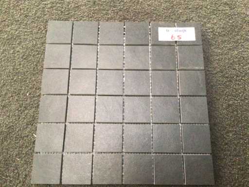 Rako Extra Black Matte Mosaic Tile 30x30 cm 21.85 m²