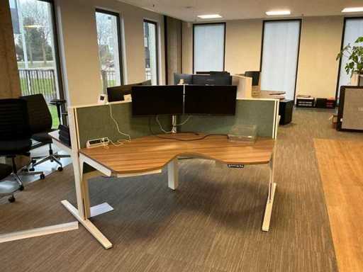 Markant Pro Wing Matrix 3-persoons werkplek