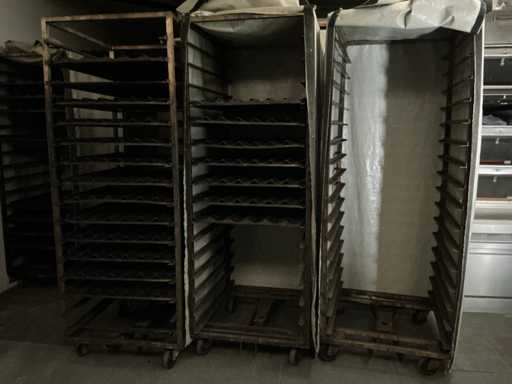 Chariot à plaques de four rotatif (7x)