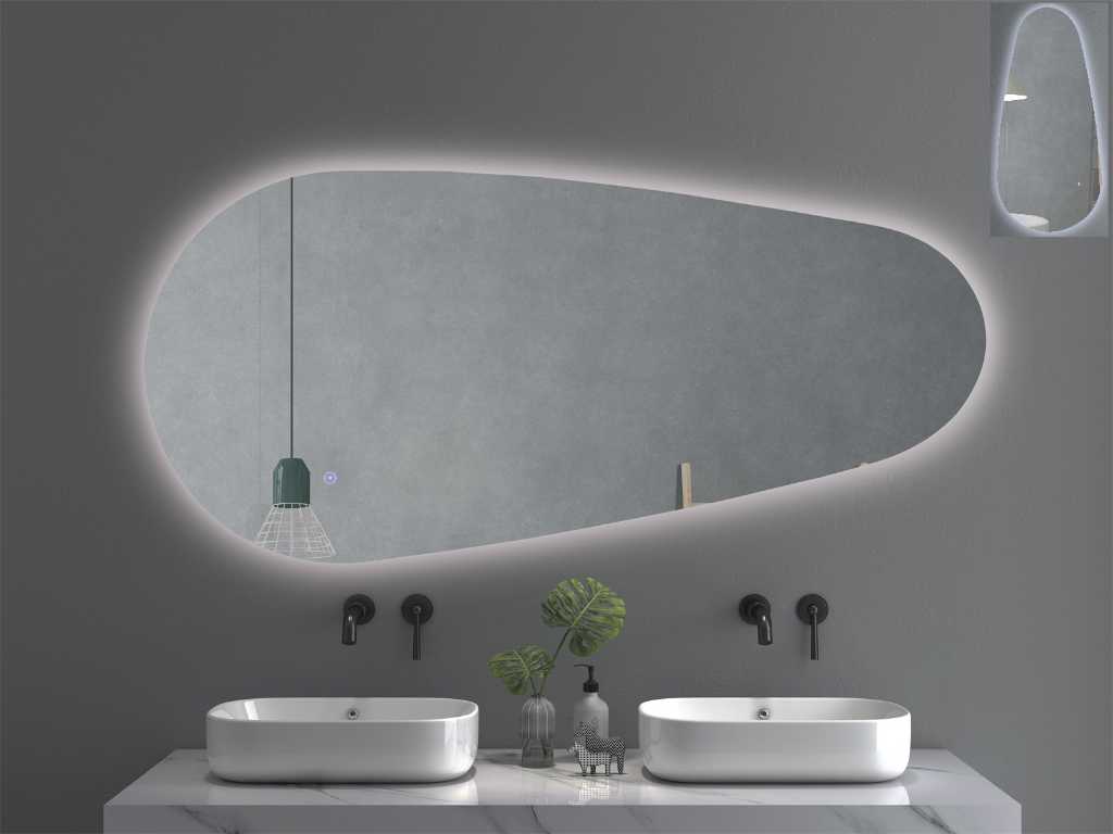 LED mirror 140x65 cm with anti-fog and dimming function NEW