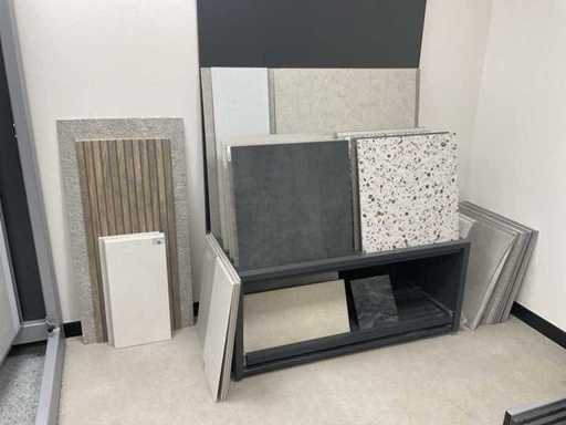 Tegeldisplay met Vloer- en wandtegels