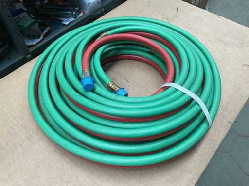 Double welding hose