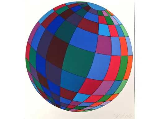 Victor Vasarely - Globe Folklore Planet