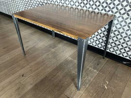 Satellite - Table de restaurant industriel (120x80 cm) (3x)
