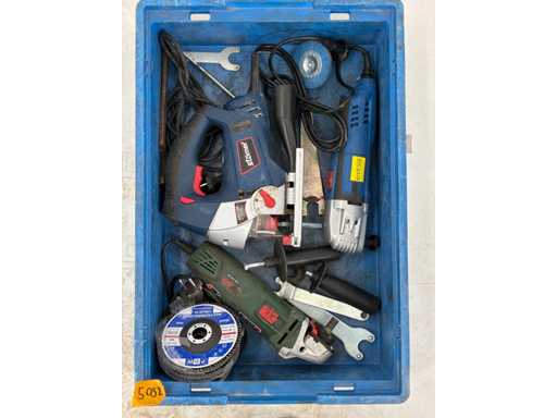 Haakse slijpmachine en decoupeerzaag