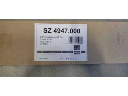 RITTAL - SZ 4947.000 - rails en C 30/15 - 1 200 mm (~ 15 rails)