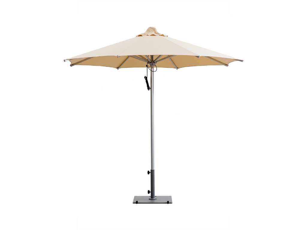 1 x Parasol 2.8m Black with cover - Without parasol base