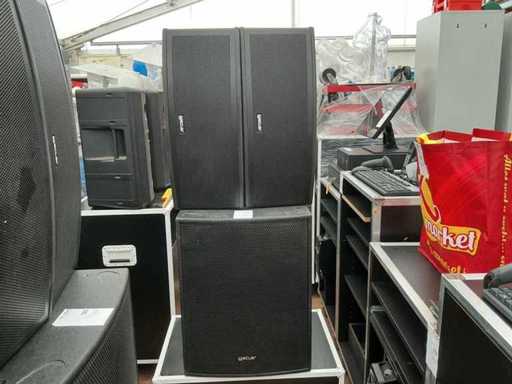 Ecler Dacord H 2081 BK + Uma SB 118i Speaker (3x)