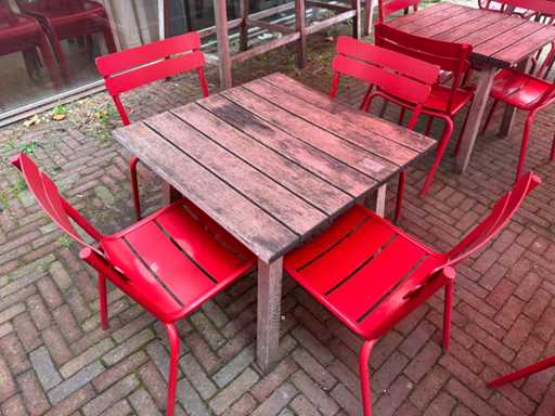 Fermob - Luxembourg - Aluminium terrasstoel (4x)