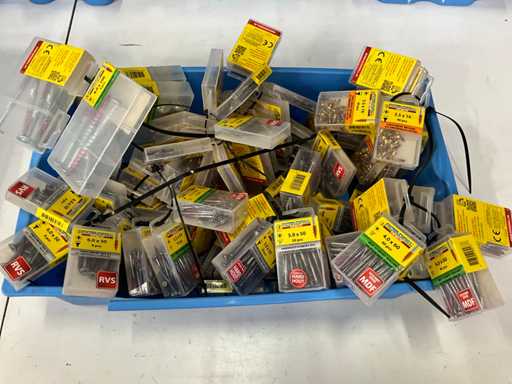 Rotadrill Różne ze stali nierdzewnej, ocynkowanej i mosiądzu (100x)