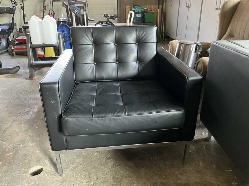 Leather armchair KNOLL