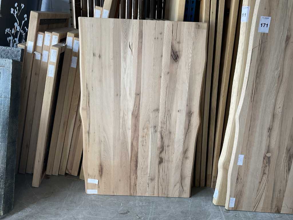 Plateau de table tronc de chêne 150x95 cm