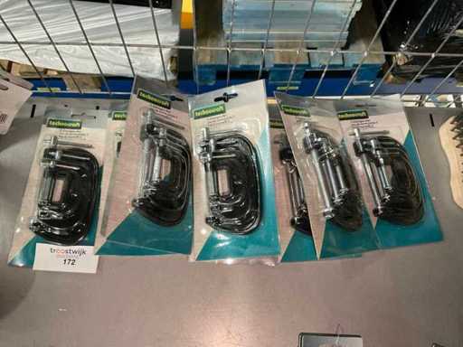 Jeu de pince en C Technocraft (8x)