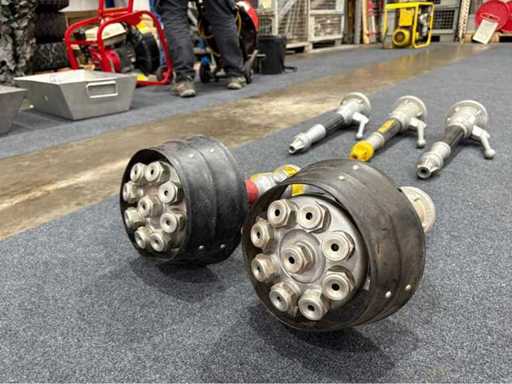 AWG PVR 2/91 Pistol Nozzle – 3× – with B-Coupling & Lever Valve