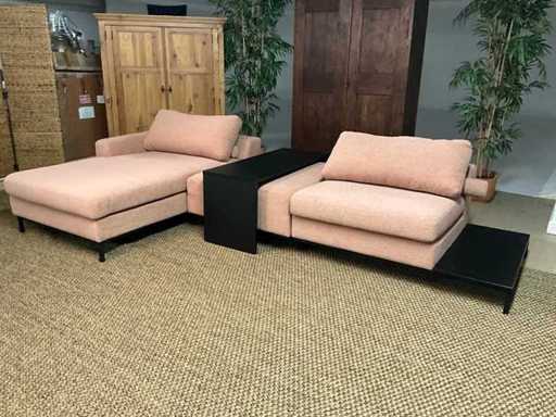 Canapé d’angle incluant table transférable