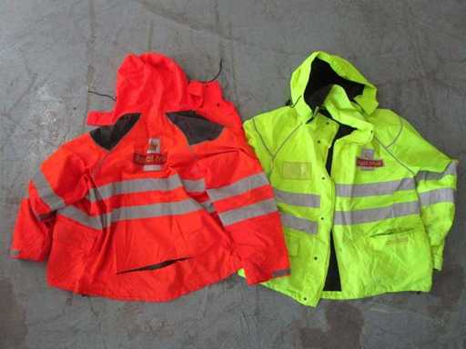 Mélange de vestes de pluie Royal Mail, défectueux (G3) (200x)