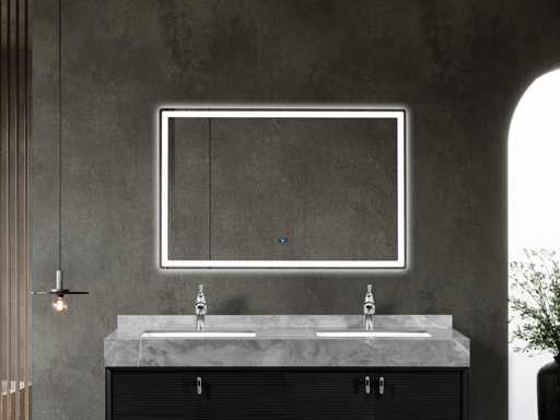 Mawialux design led spiegel met beweging sensor (80/100/120/140cm breedte keuze)