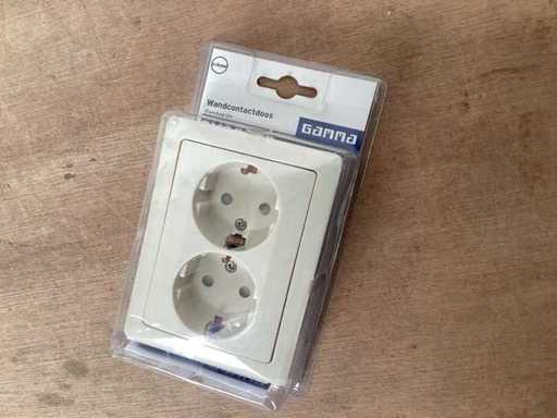 Gamma-Doppelfassung mit Erde (100x)