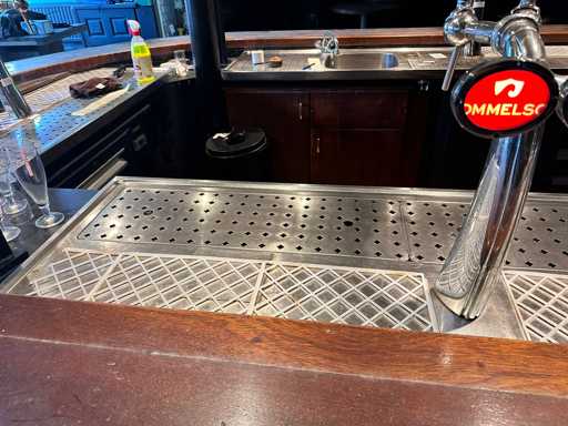 Tapblad 200cm met dubbele tapzuil