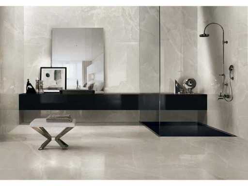 Plăci de podea 64,8m2 Onyx White lucios 60x120cm