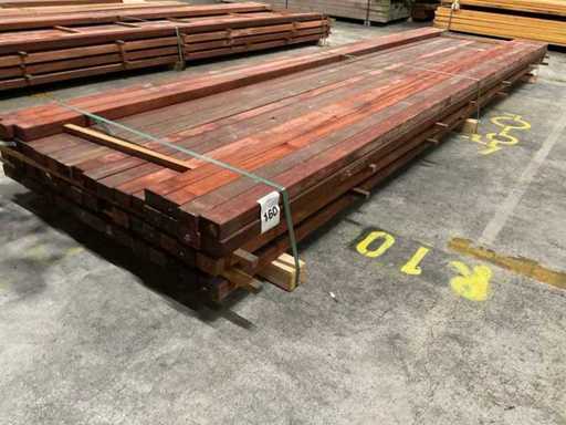 Padouk regels geschaafd 40x60 mm (55x)